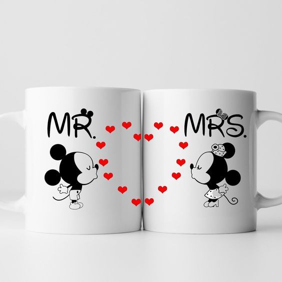 Mugs Couple “Mr & Mrs” Saint-Valentin