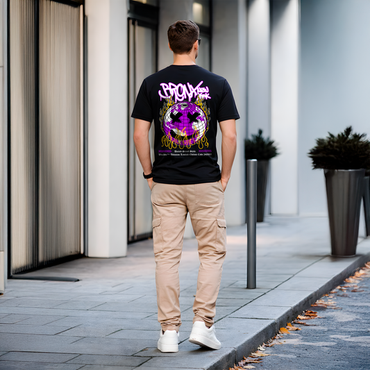 T-shirt noir homme streetwear