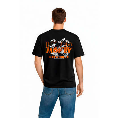 T-shirt noir I NEED MONEY – streetwear urbain homme