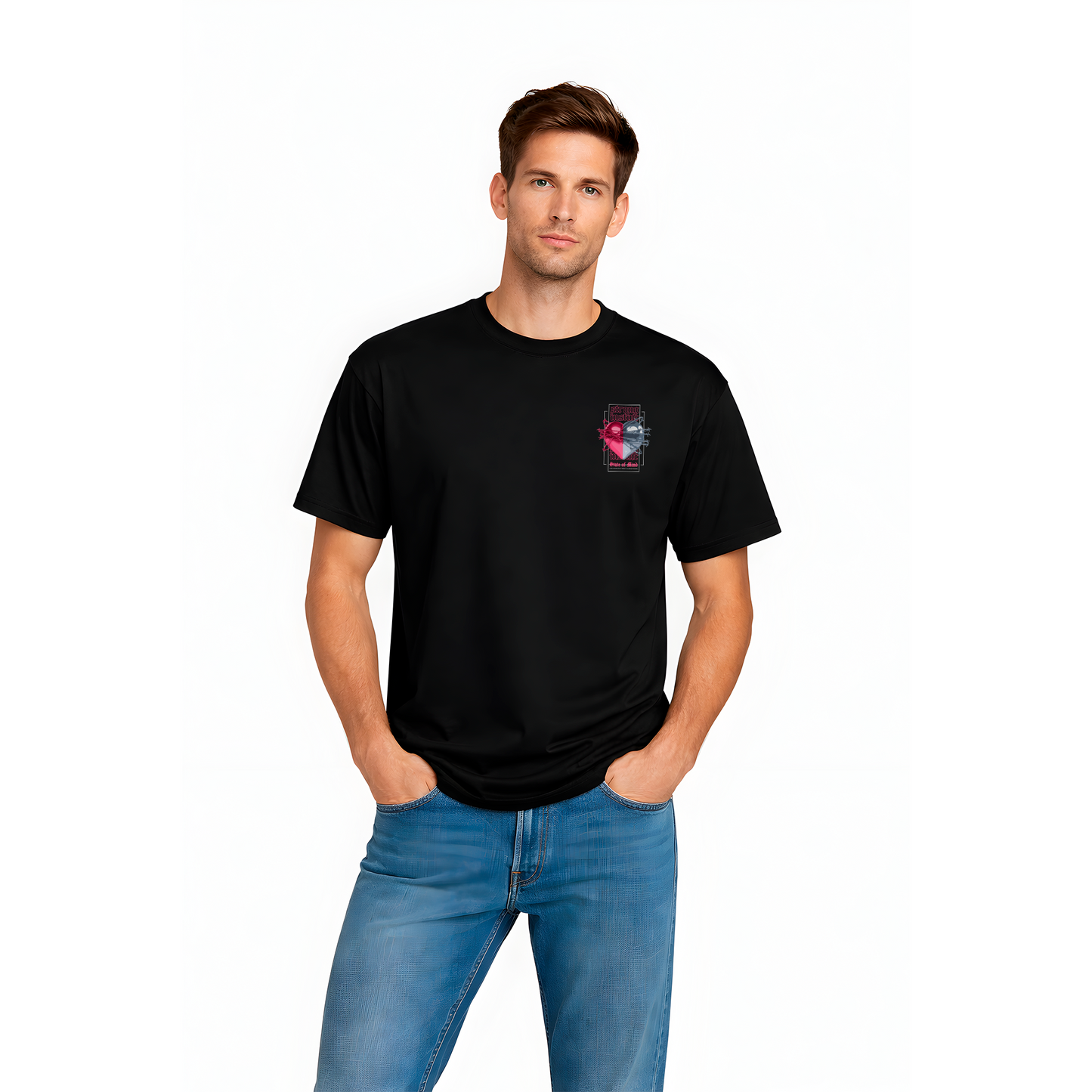 T-shirt Noir Streetwear Strong Inside