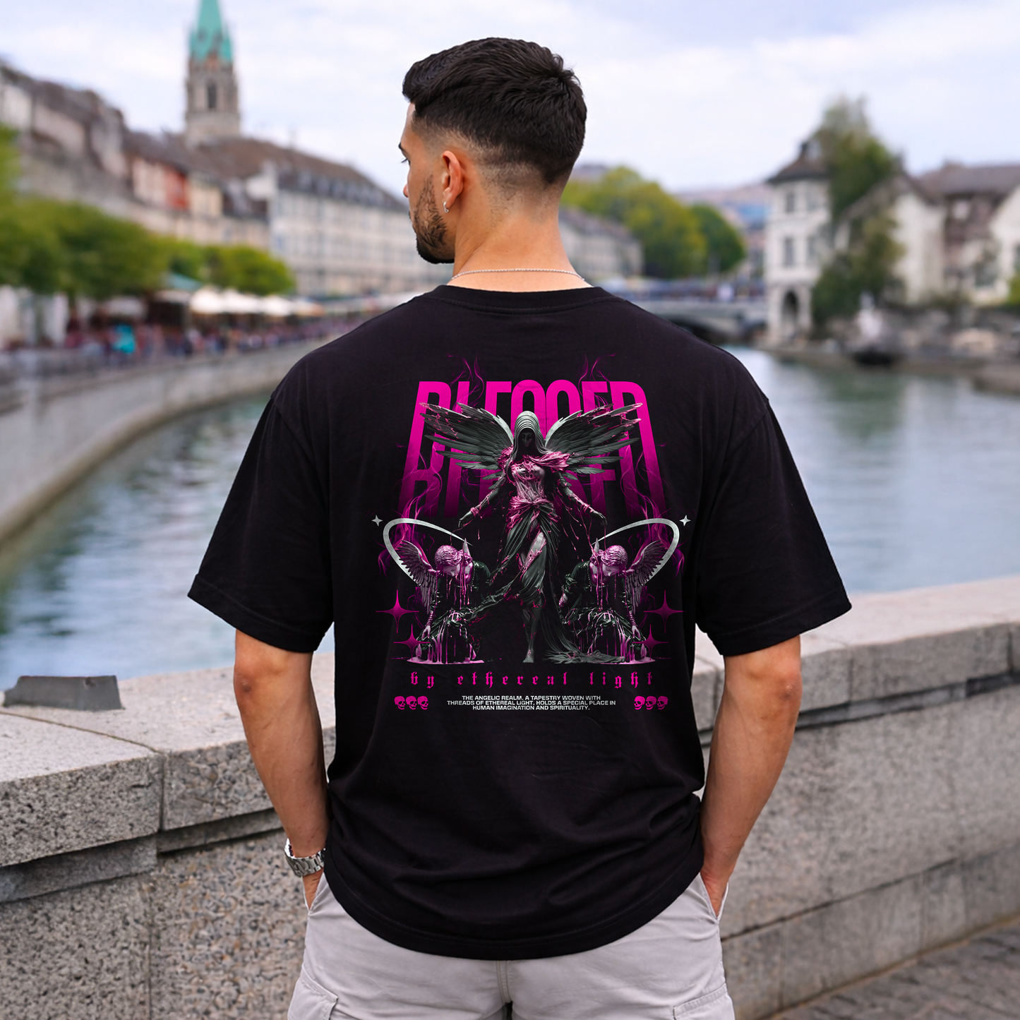 T-Shirt Oversize Angel Reborn Violet