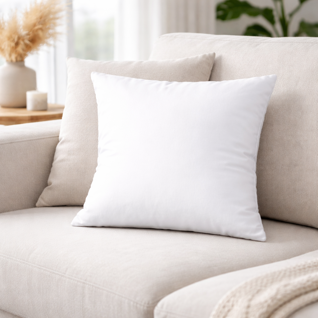 Coussin personnalisé – Design floral élégant ou message sur mesure