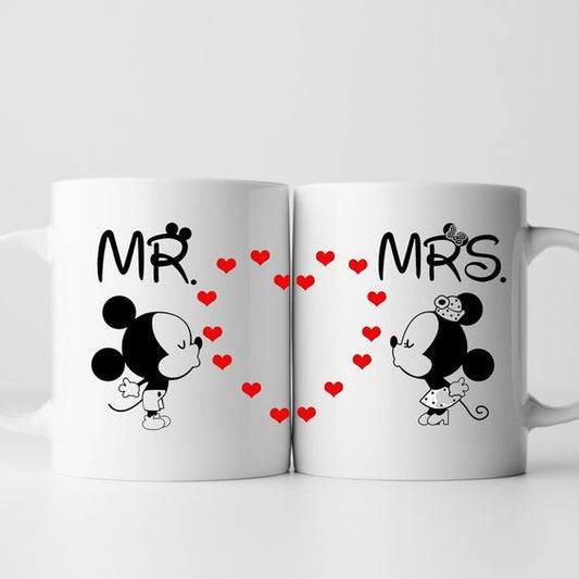 Mugs Couple “Mr & Mrs” Saint-Valentin
