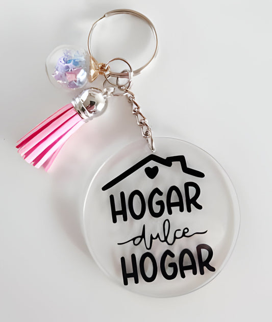 Porte-clés “Hogar Dulce Hogar” en acrylique