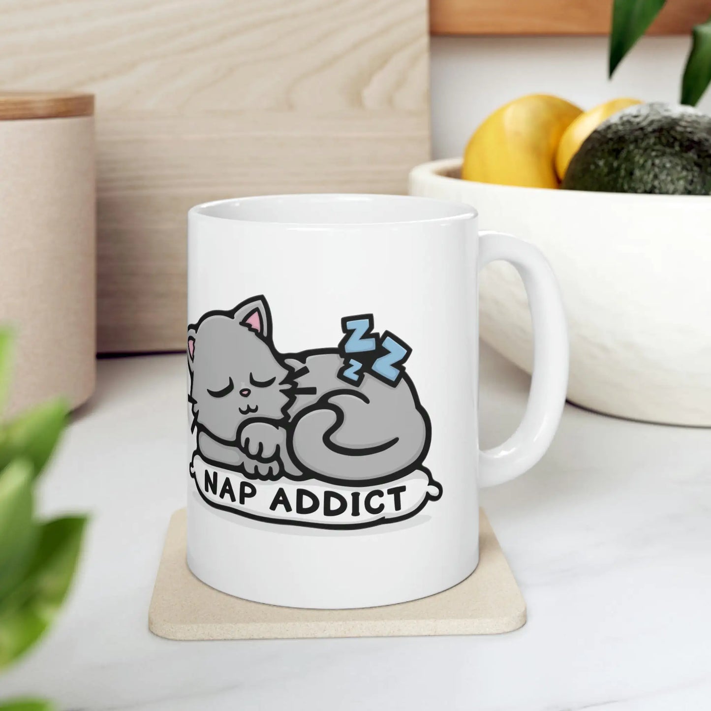 Tasse “Nap Addict” – Pour les vrais amoureux des chats et du repos