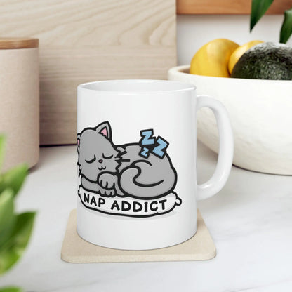 Tasse “Nap Addict” – Pour les vrais amoureux des chats et du repos