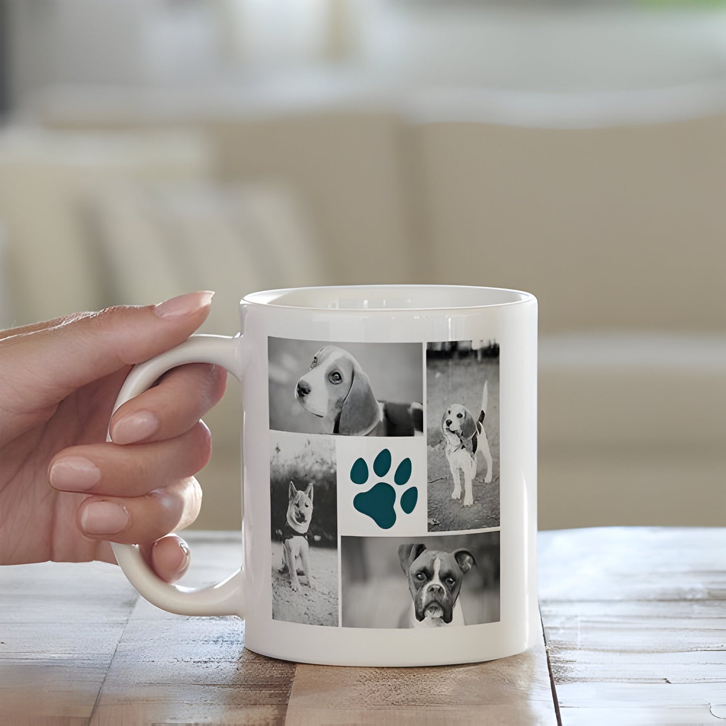Mug personnalisé avec photos d’animaux