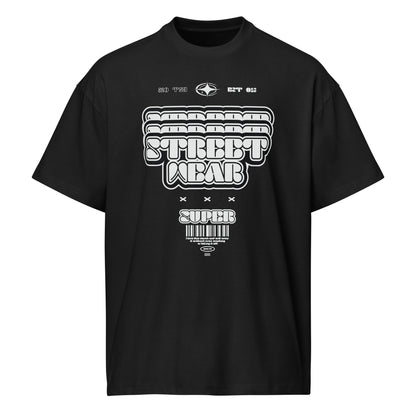 T-shirt boxy Street Wear Super Graffiti noir face - graffiti Street Wear Super