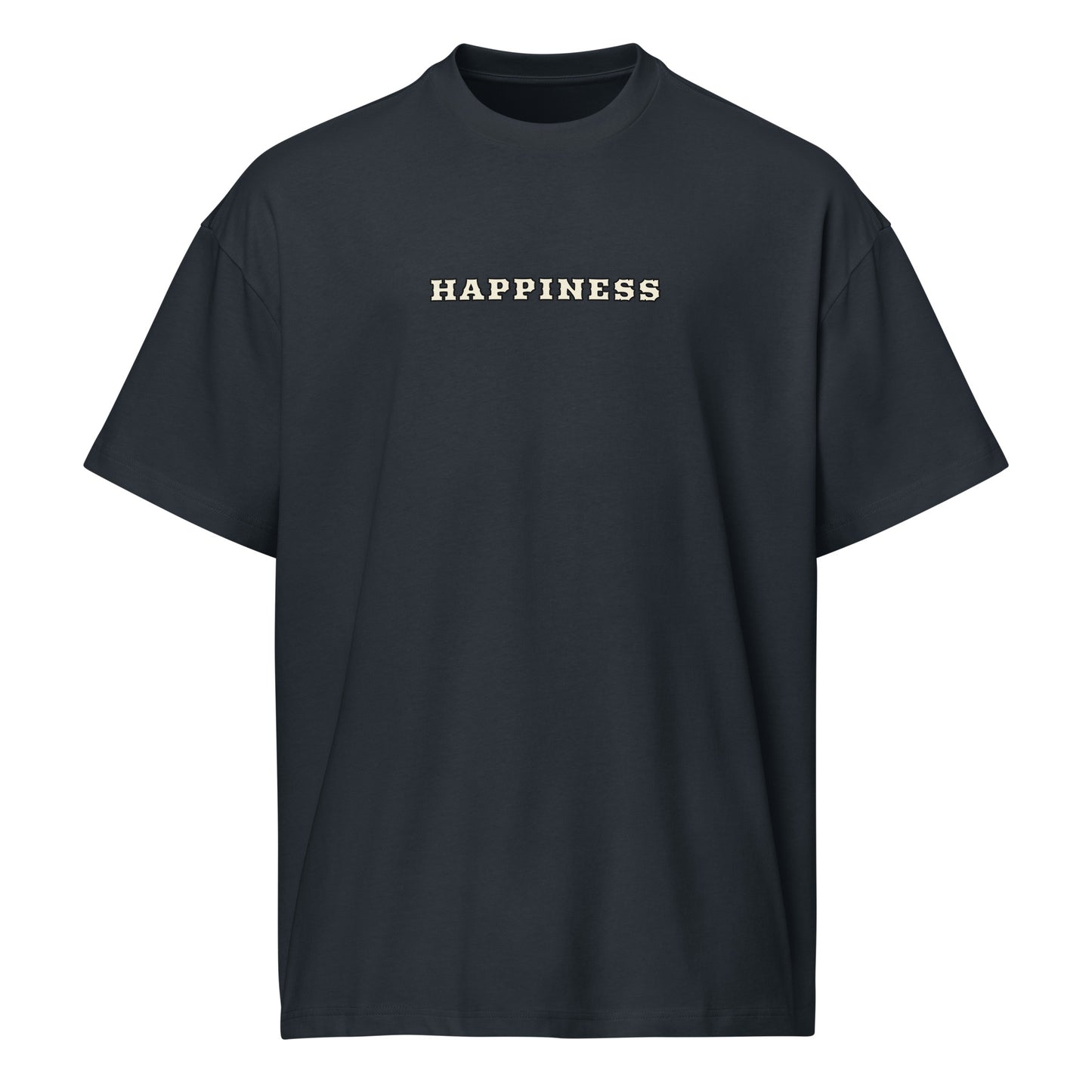 T-shirt Happiness Worldwide bleu marine face - streetwear