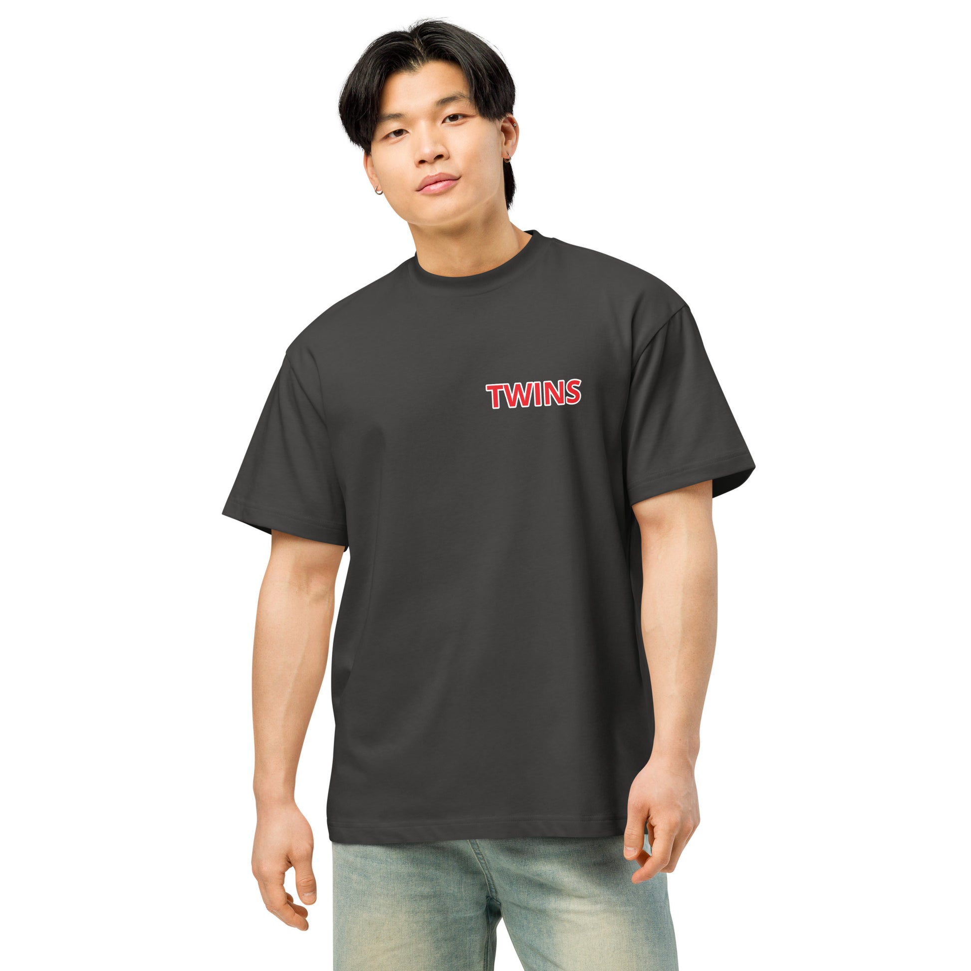 T-shirt Twins Urban Style noir vintage face - streetwear