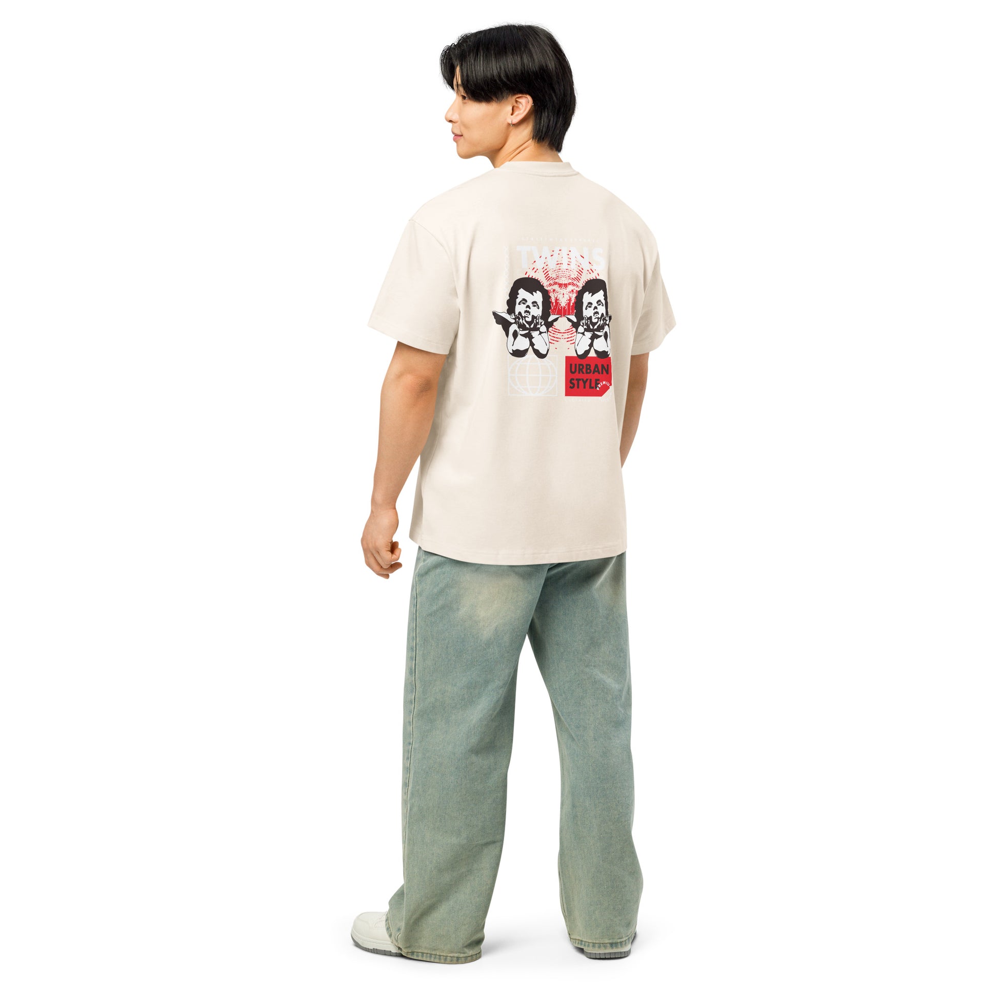 T-shirt Twins Urban Style blanc vintage dos - chérubins streetwear