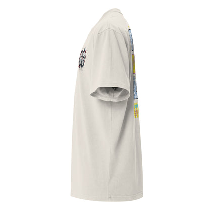 T-shirt oversize délavé Drama Regime Ivoire Délavé profil gauche - coupe oversize streetwear