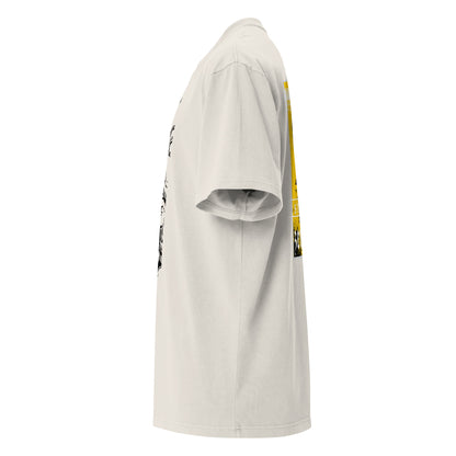 T-shirt oversize délavé Zeus God of All Gods Ivoire Délavé profil gauche - coupe oversize streetwear