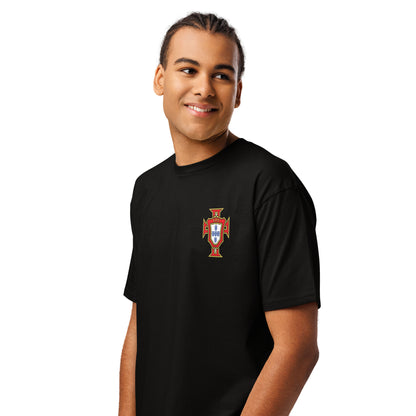 T-shirt premium Cristiano Ronaldo Portugal noir - football homme