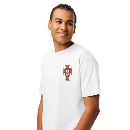 T-shirt premium Cristiano Ronaldo Portugal blanc - football homme