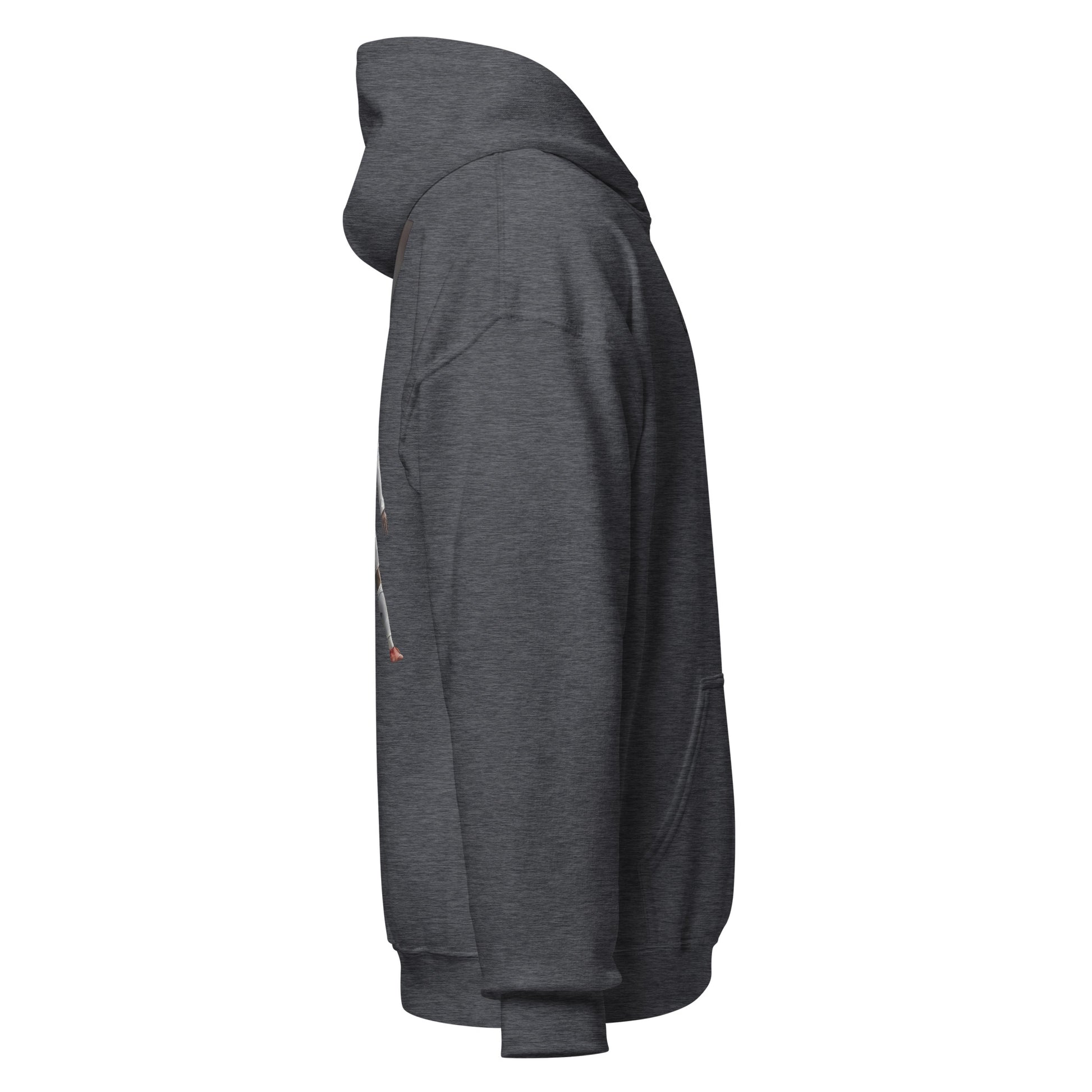 Pull à capuche CR7 Cristiano Ronaldo gris foncé – profil droit