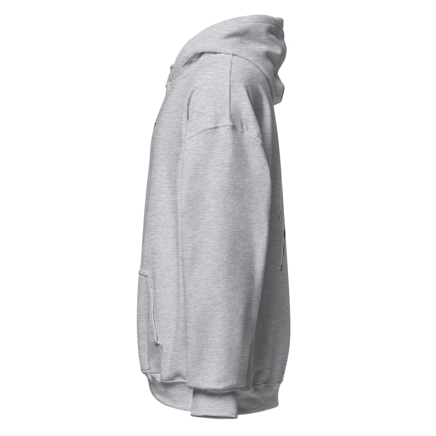 Pull à capuche CR7 Cristiano Ronaldo gris sport – profil gauche