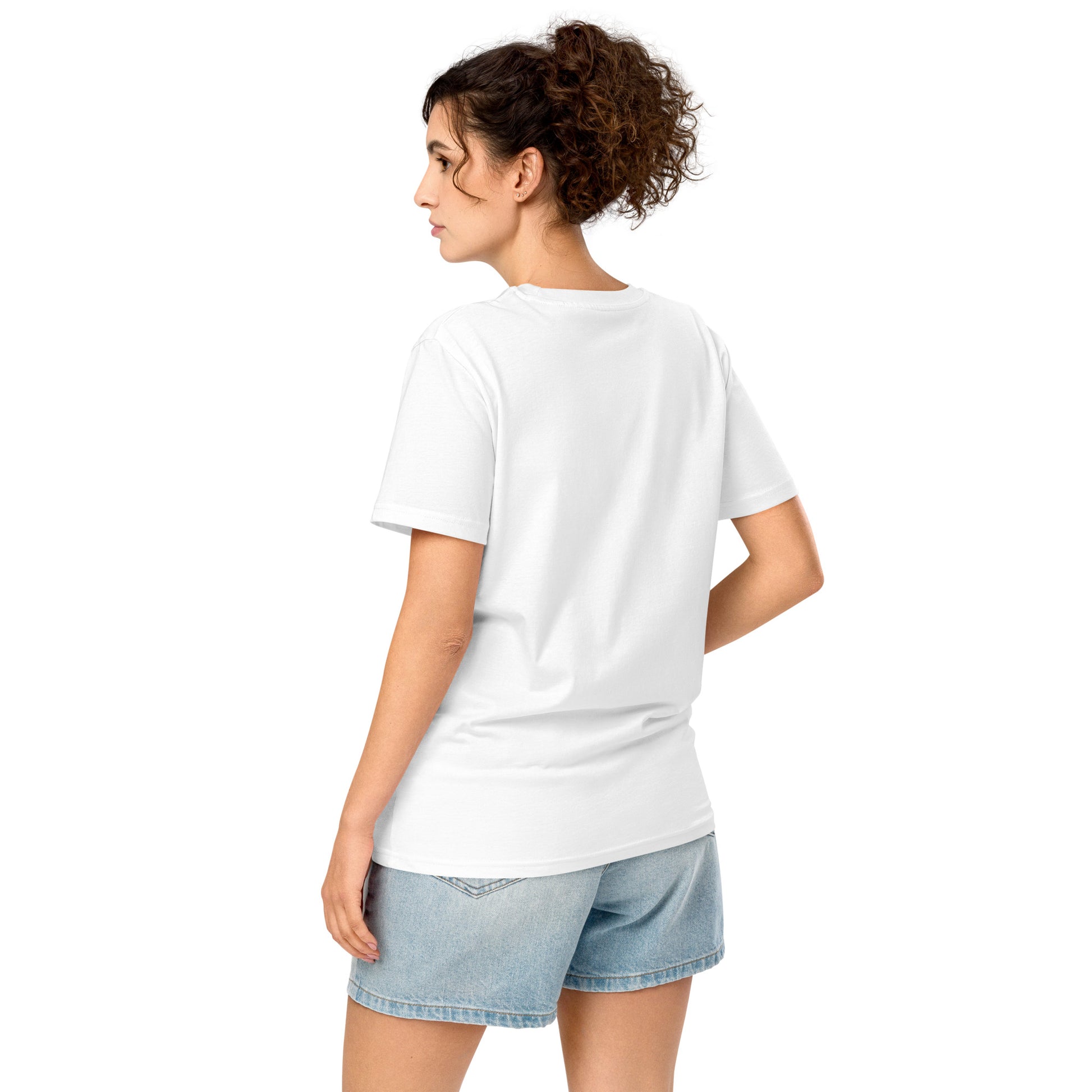 T-shirt Stop War Freedom Blanc dos porté - dos uni sans impression