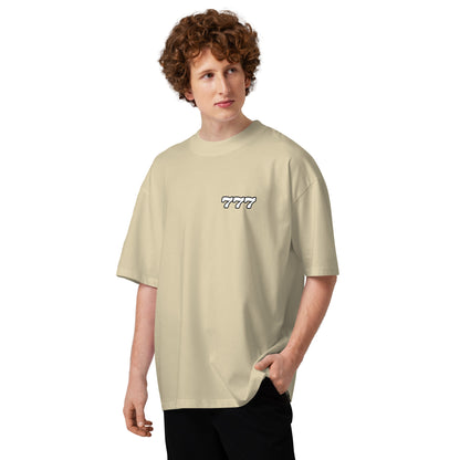 T-shirt col montant Dreamer 777 pierre face - imprimé 777 à la poitrine