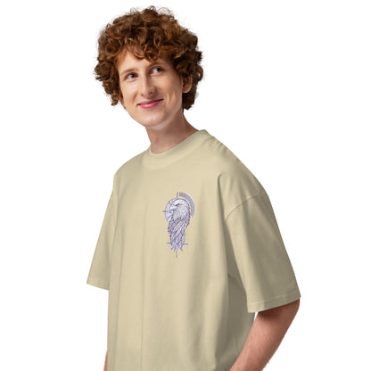T-shirt col montant Freedom Eagles pierre profil gauche