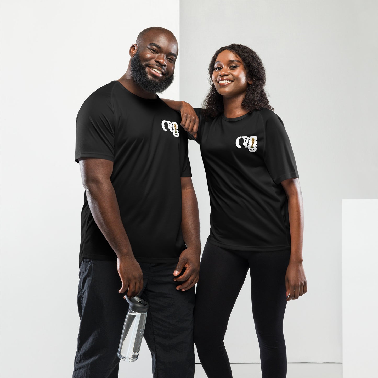 Maillot de sport unisexe imprimé intégral – vue de face EDISAMP