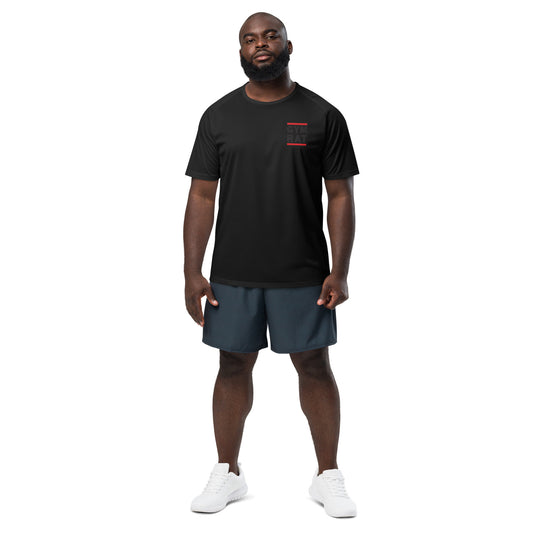 Maillot de sport Gym Rat noir face - fitness musculation