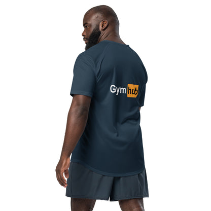 Maillot de sport Gym Rat bleu marine dos - Gym Hub