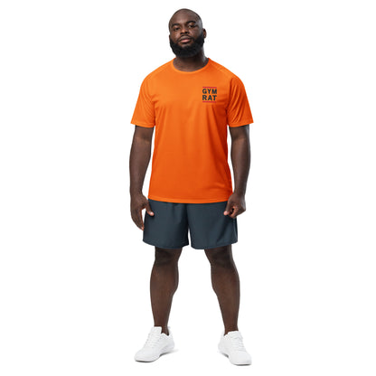 Maillot de sport Gym Rat orange fluo face - fitness