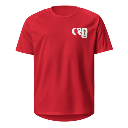 Maillot CR7 Cristiano Ronaldo rouge face – maillot de sport