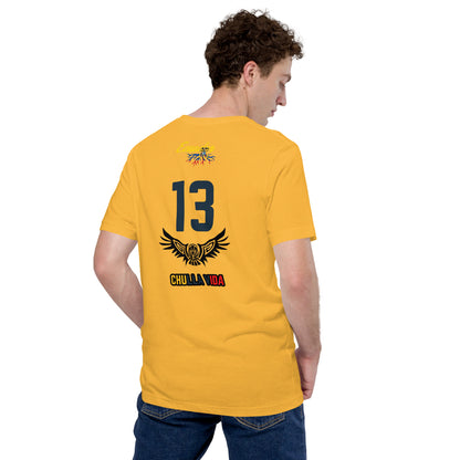 T-shirt Équateur La Tri jaune dos – supporter Ecuador Copa 2026