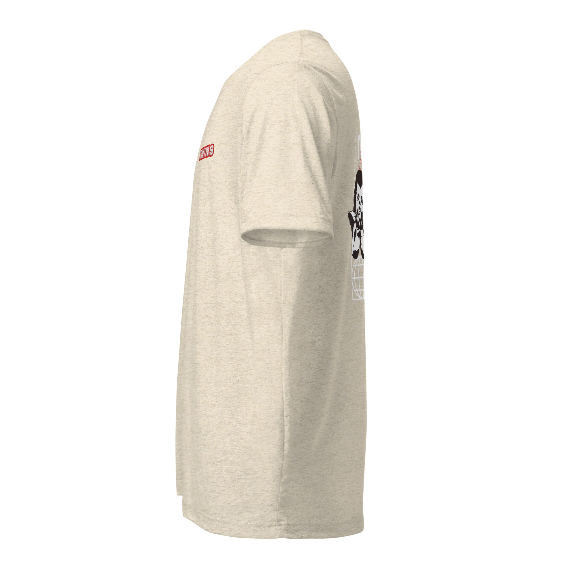 T-shirt Twins Urban Style avoine - profil gauche