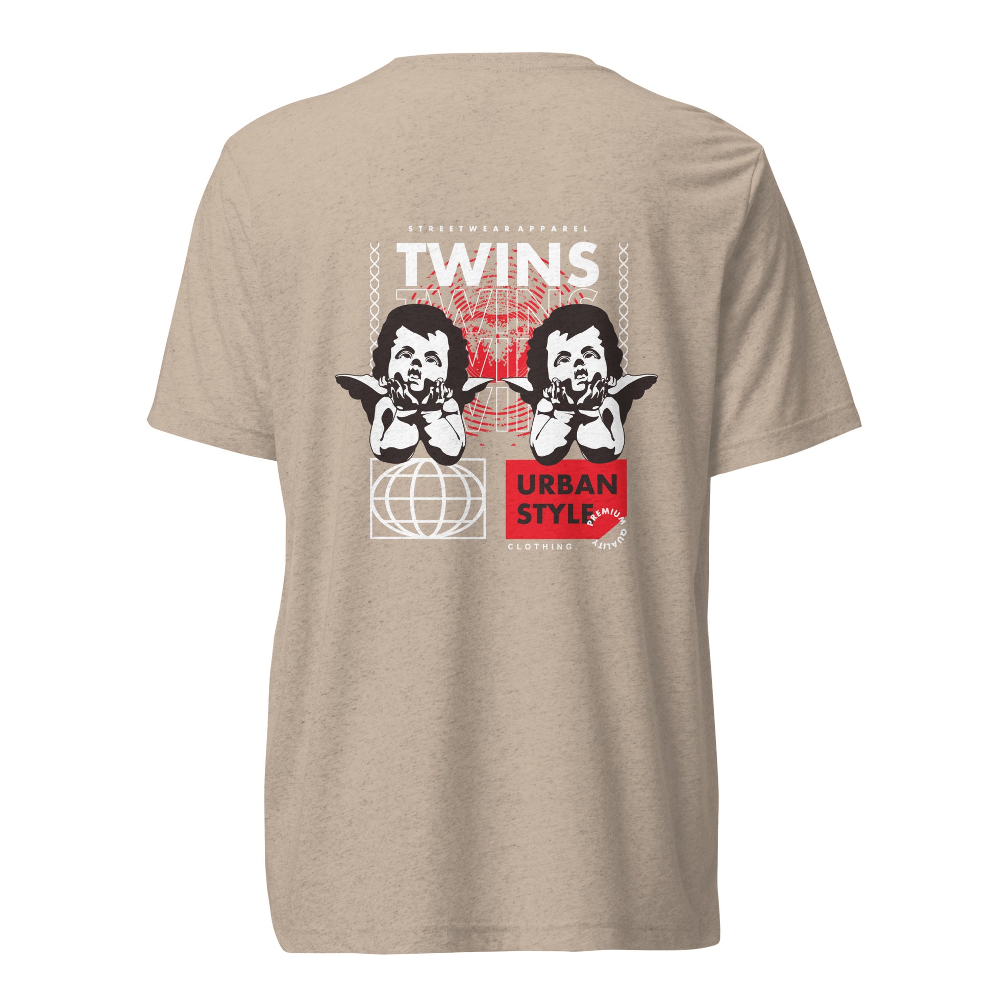 T-shirt Twins Urban Style beige dos - chérubins streetwear
