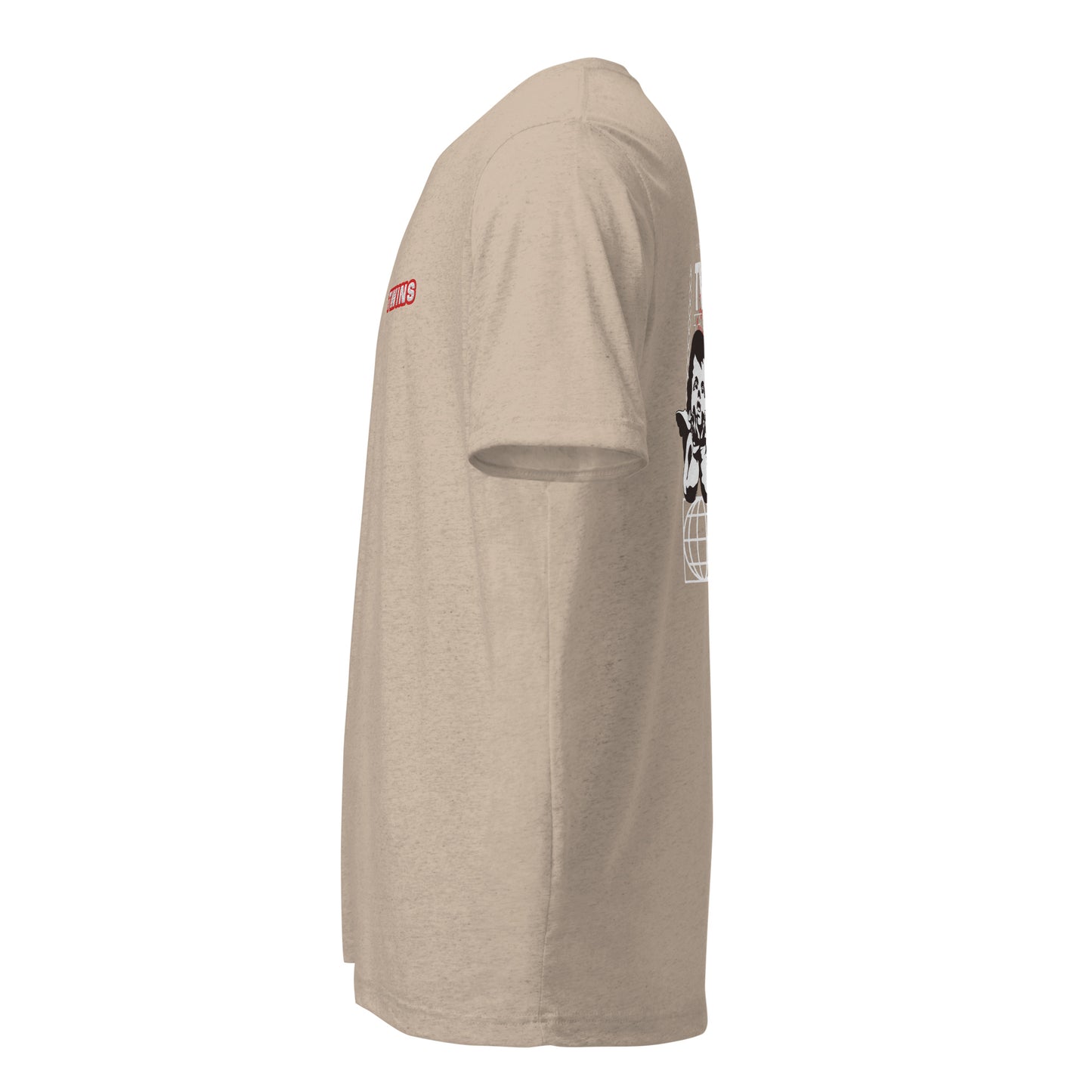 T-shirt Twins Urban Style beige - profil gauche